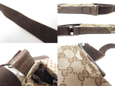 $950 2010 Gucci GG Canvas Shoulder Messenger Bag 181092-204991