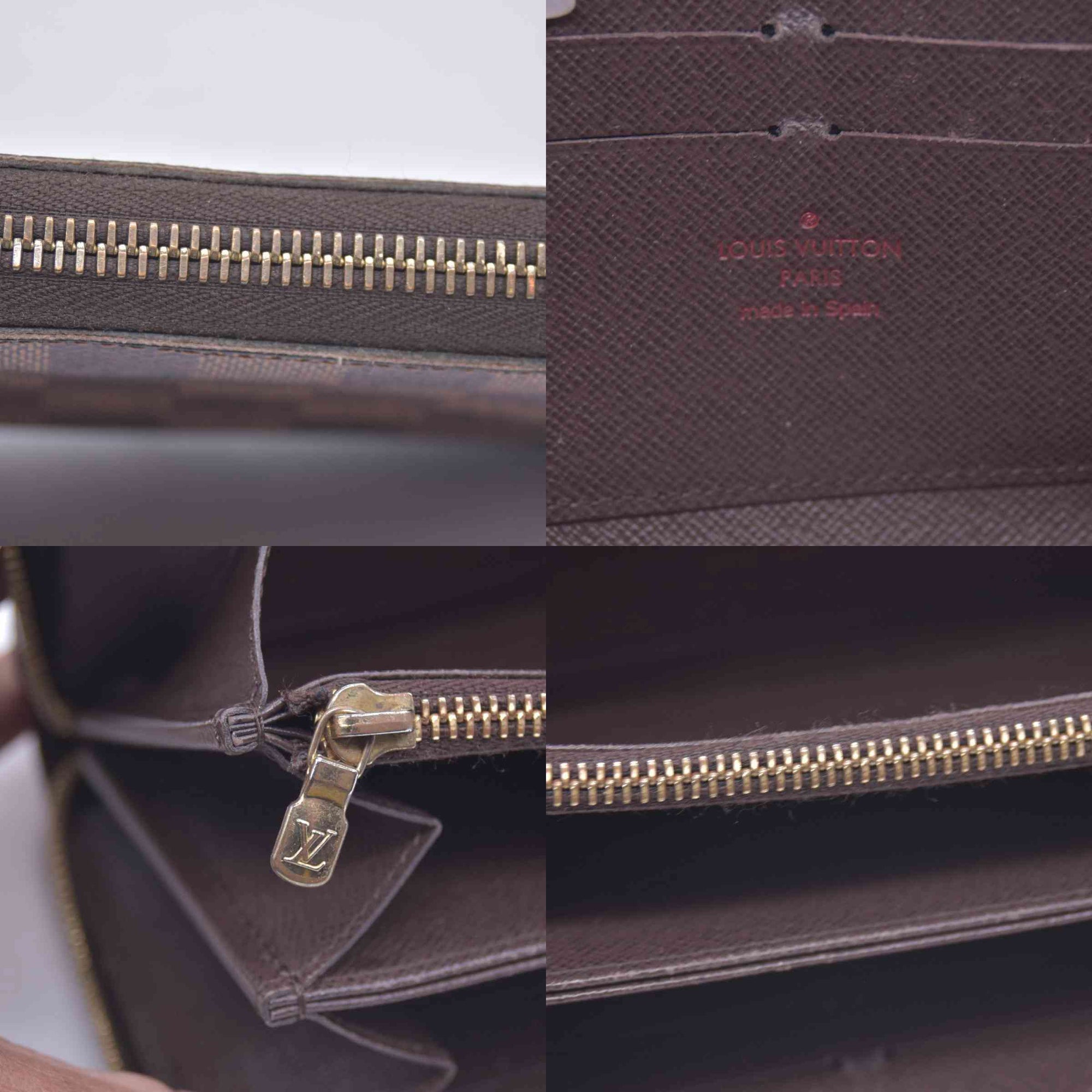 $965 2012 Louis Vuitton Damier Ebene Zippy Wallet CA3172 CONSIGNMENT