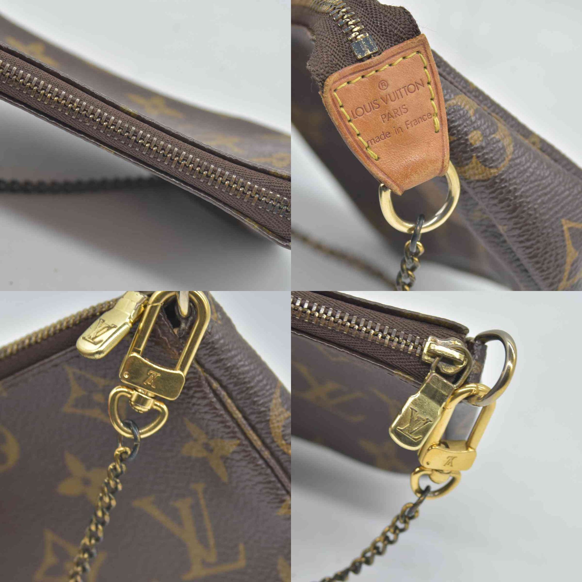 $835 2007 Louis Vuitton Monogram Complice Trunks and Bags Mini Pochette Accessories Beige FL3077