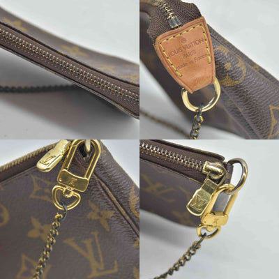 $835 2007 Louis Vuitton Monogram Complice Trunks and Bags Mini Pochette Accessories Beige FL3077