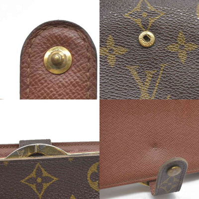 $675  Louis Vuitton Monogram Porte Monnaie Billets Viennois Bifold Wallet TH0041