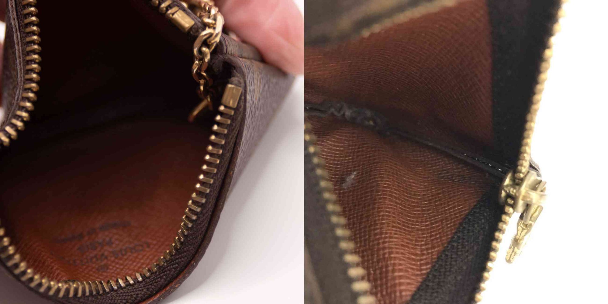 $355 2000 Louis Vuitton Monogram Key Pouch CA0040