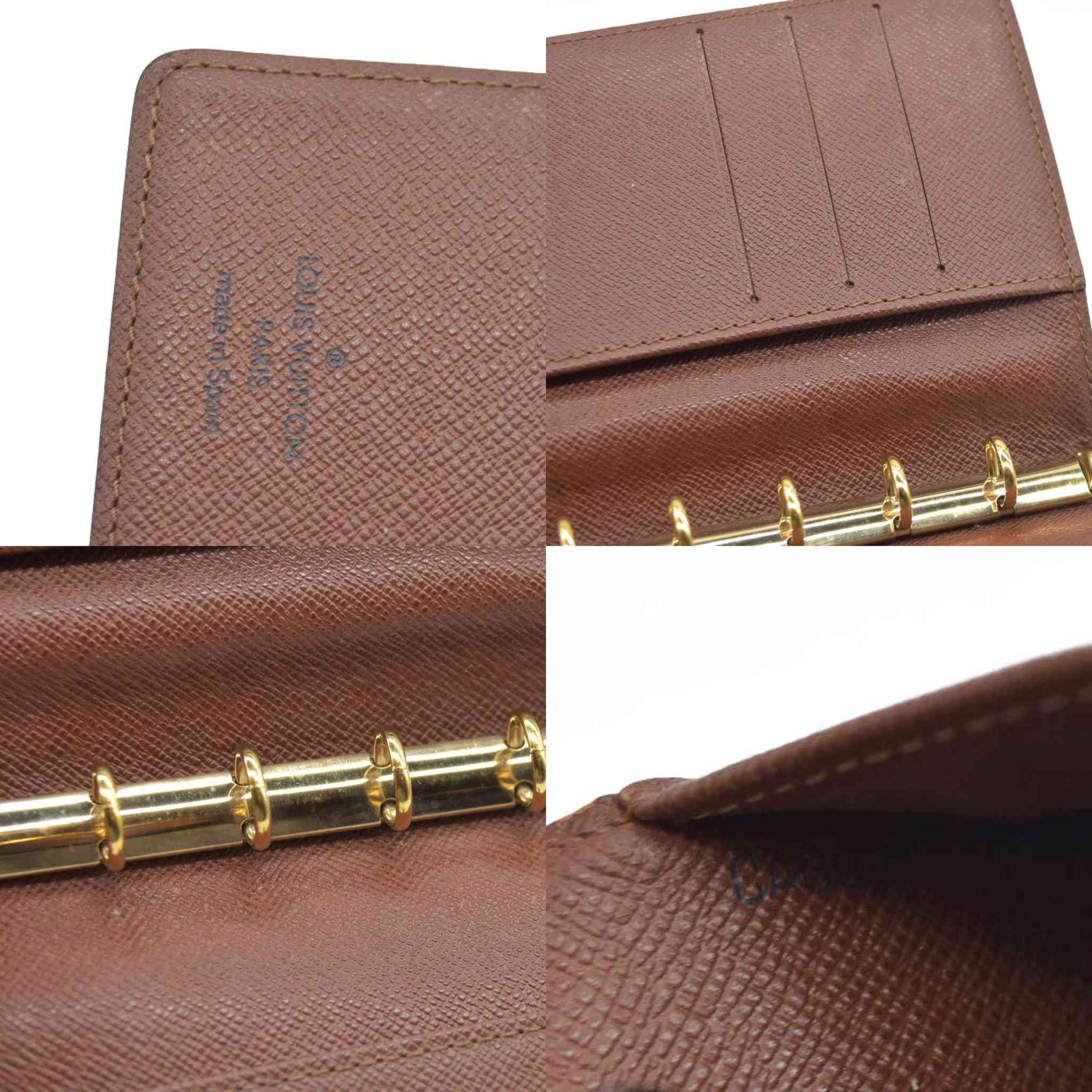 AUCTION $505 Louis Vuitton  Monogram Small Ring Agenda Cover