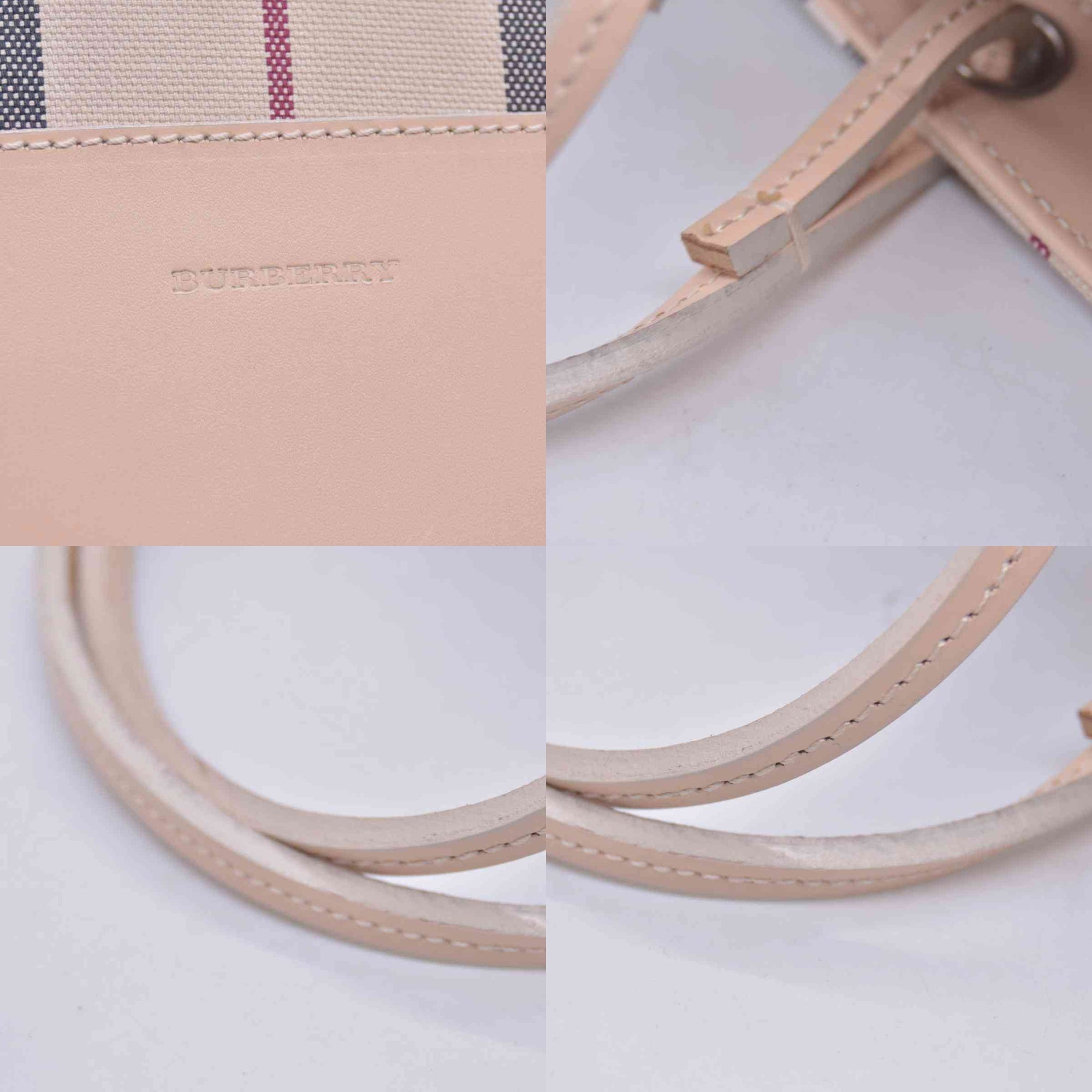 $1490 Burberry PVC Beige Tote CONSIGNMENT 10021249