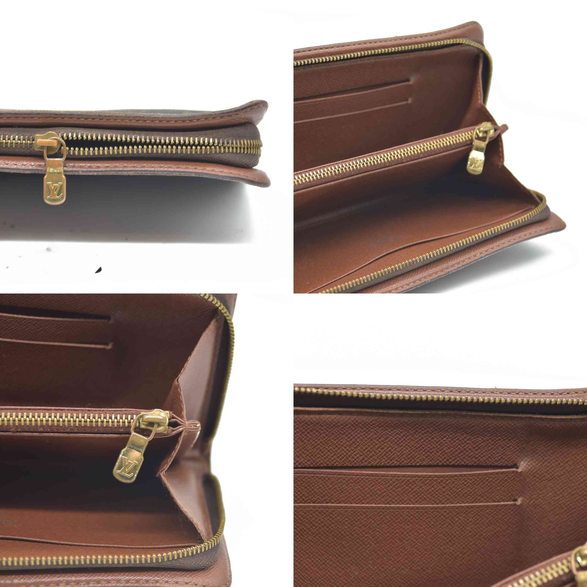 LOUIS VUITTON Monogram Porte Monnaie Zip Around Long Wallet