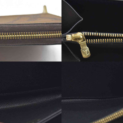 $915 CONSIGNMENT Louis Vuitton  Reverse Monogram Giant Zippy Wallet LU4220