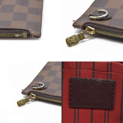 Louis Vuitton  Damier Ebene Neverfull MM GM Pochette (no strap)