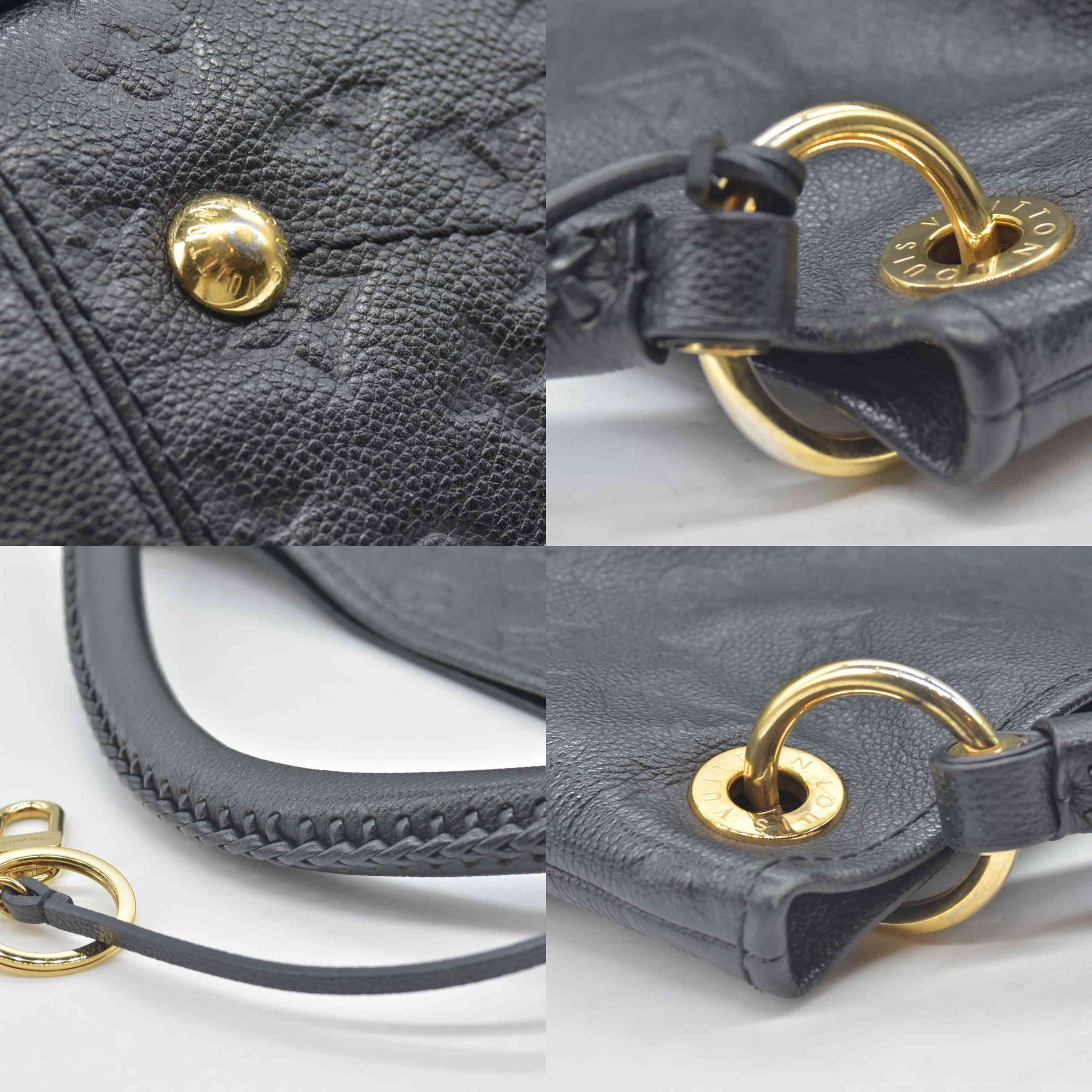 $3800 Louis Vuitton LV Monogram Artsy MM CA5116 2016 Black Empreinte