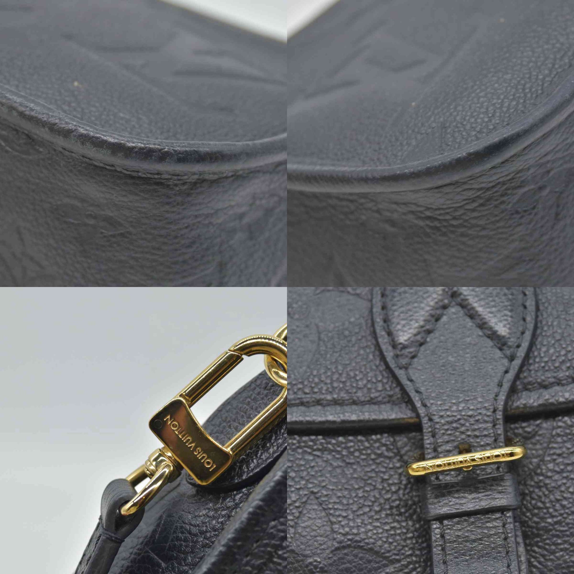$2850 Louis Vuitton Monogram Diane Black Empreinte Leather Shoulder Bag