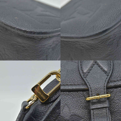 $2850 Louis Vuitton Monogram Diane Black Empreinte Leather Shoulder Bag