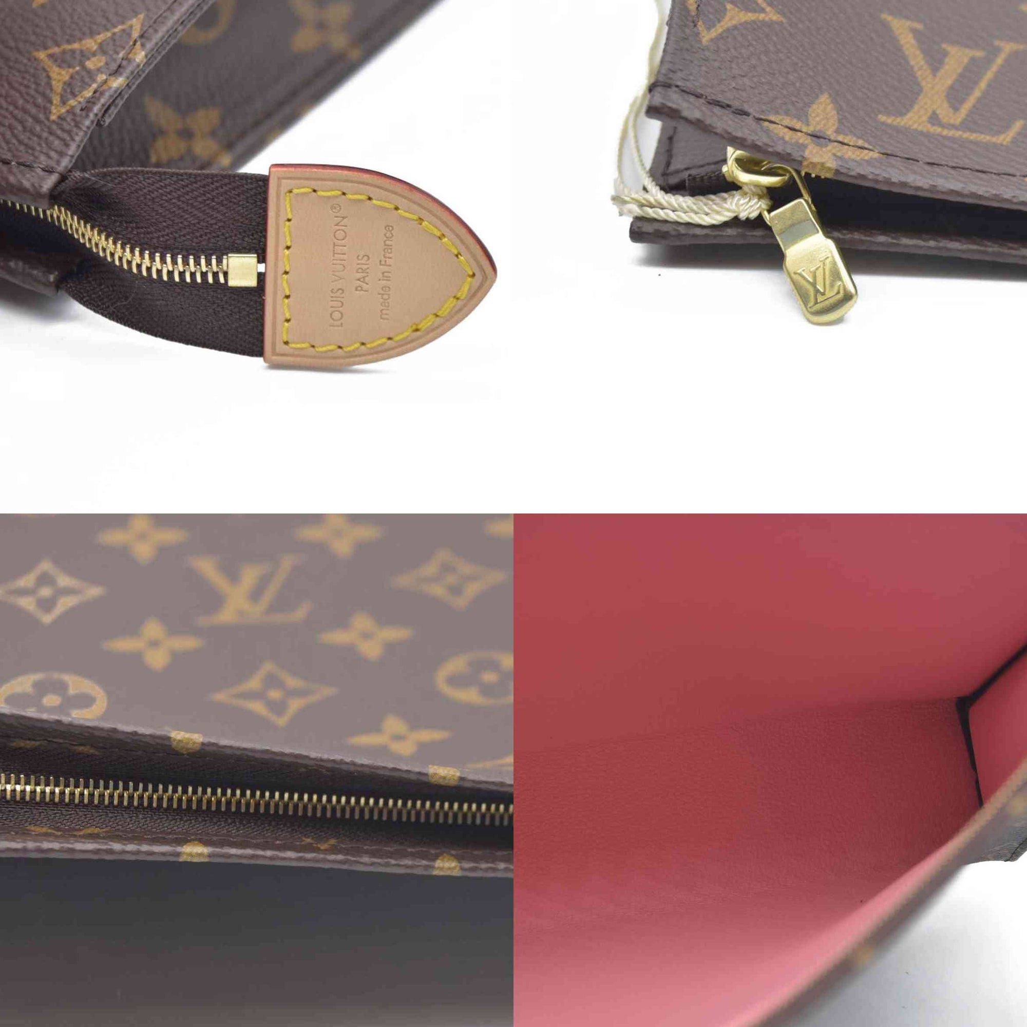 AUCTION $1200 Louis Vuitton  Monogram Toiletry Pouch 26 Pink