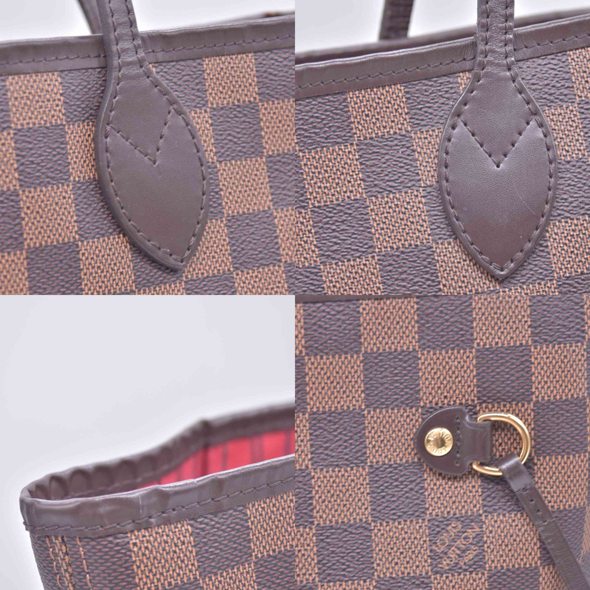 $2240 2018 Louis Vuitton Damier Ebene Neverfull MM with Pouch GI1118 10021407