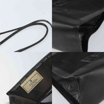 $1650 FENDI Zucca FF Tote Mesh Black Tote 10020342