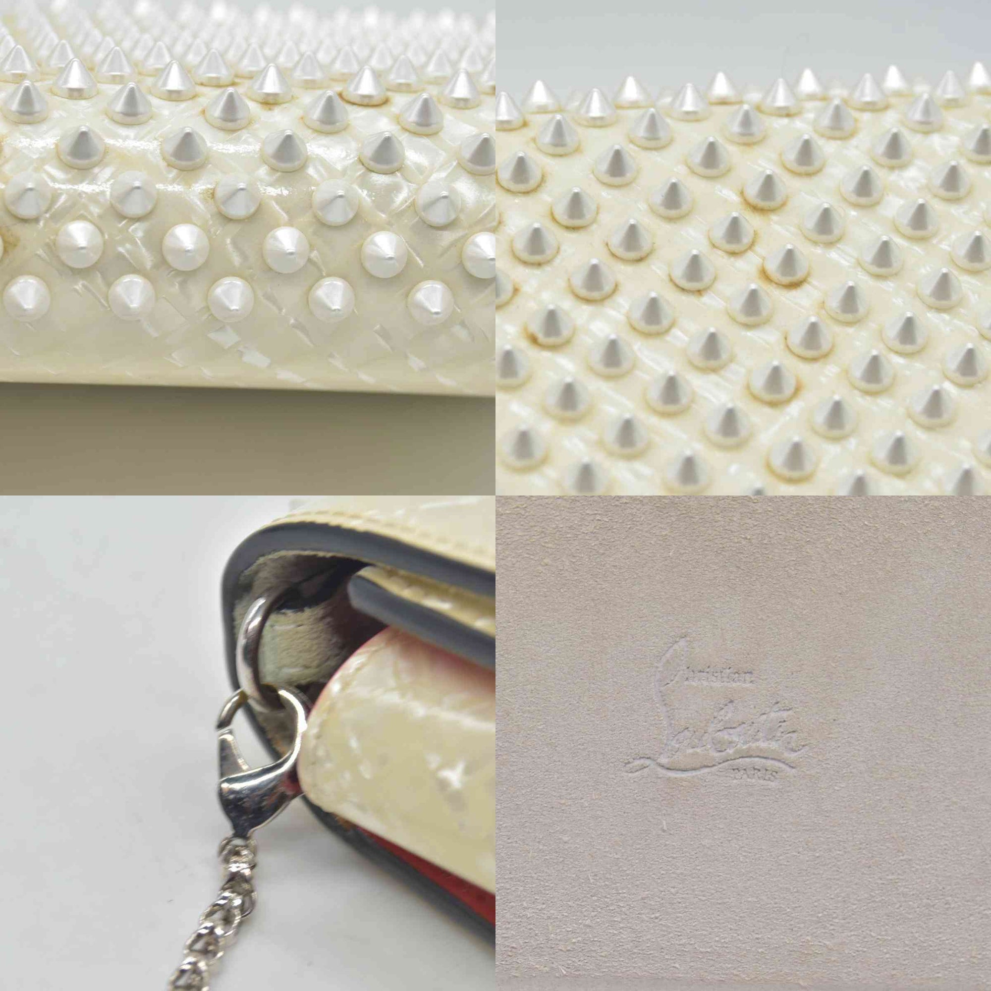 $1450 Christian Louboutin Spikes Paloma Wallet On Chain