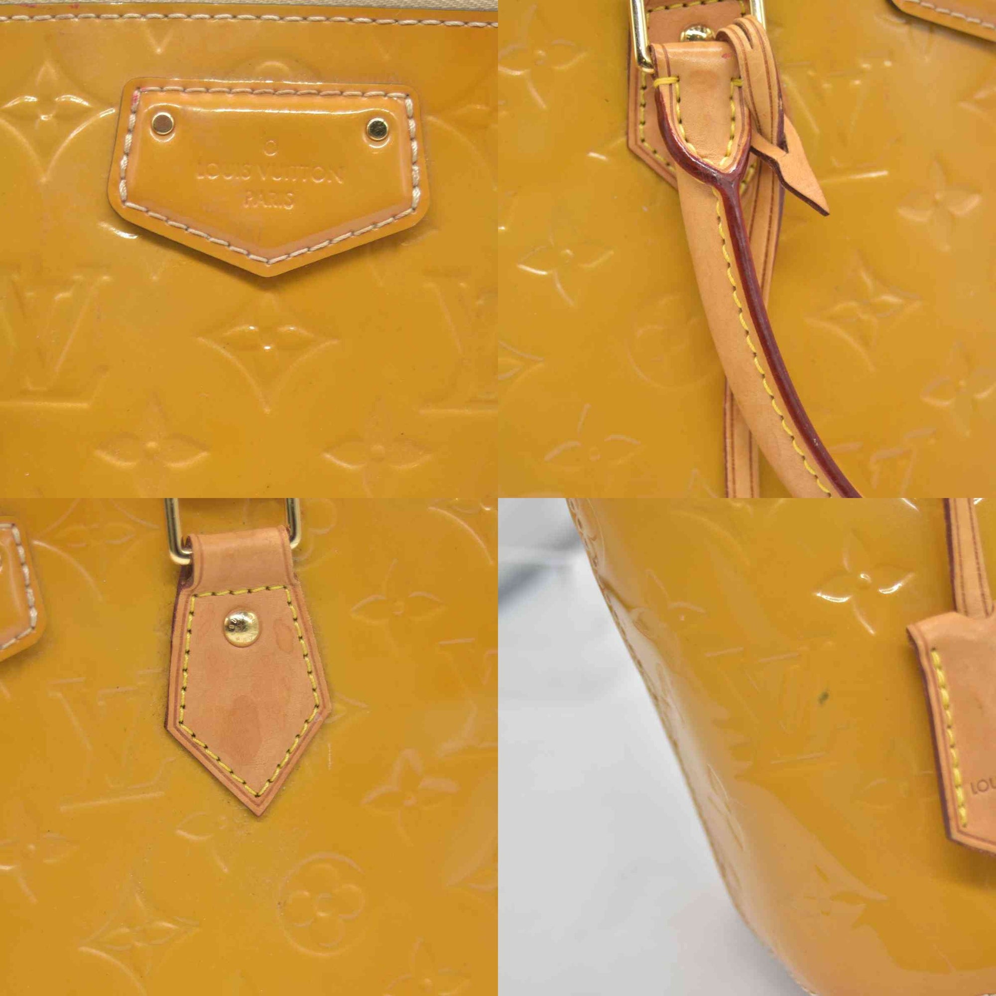 $1560 2014 LOUIS VUITTON Vernis Montebello PM Dune DR2194