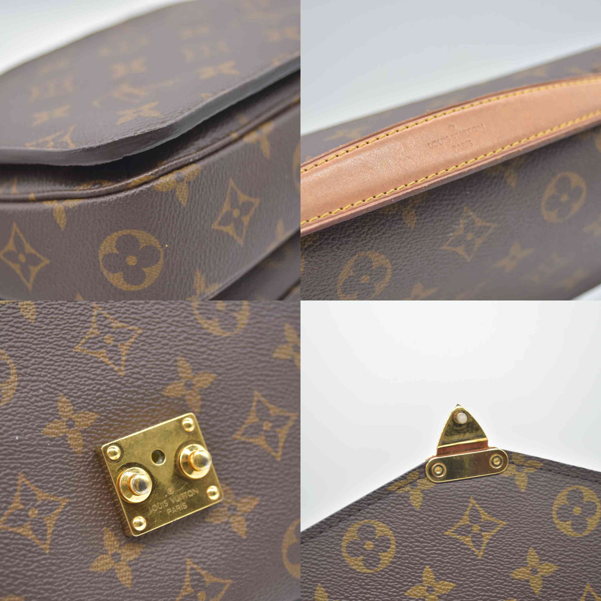 $2840 2020 Louis Vuitton Monogram Pochette Metis GI1290