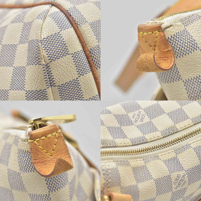 $1270 2009 Louis Vuitton Totally PM White Damier Azur AR2099