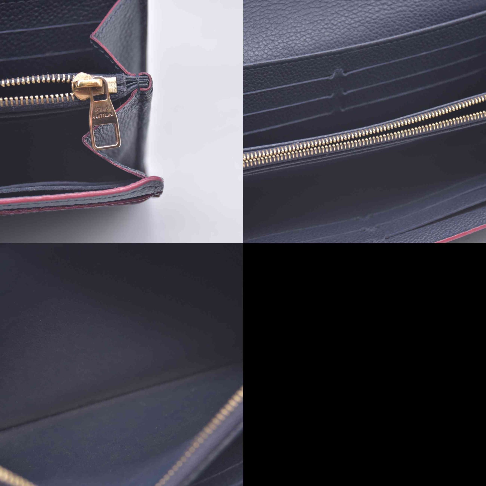 $1060 2016 Louis Vuitton Empreinte Sarah Wallet NM Marine Rouge CA4186 10021097