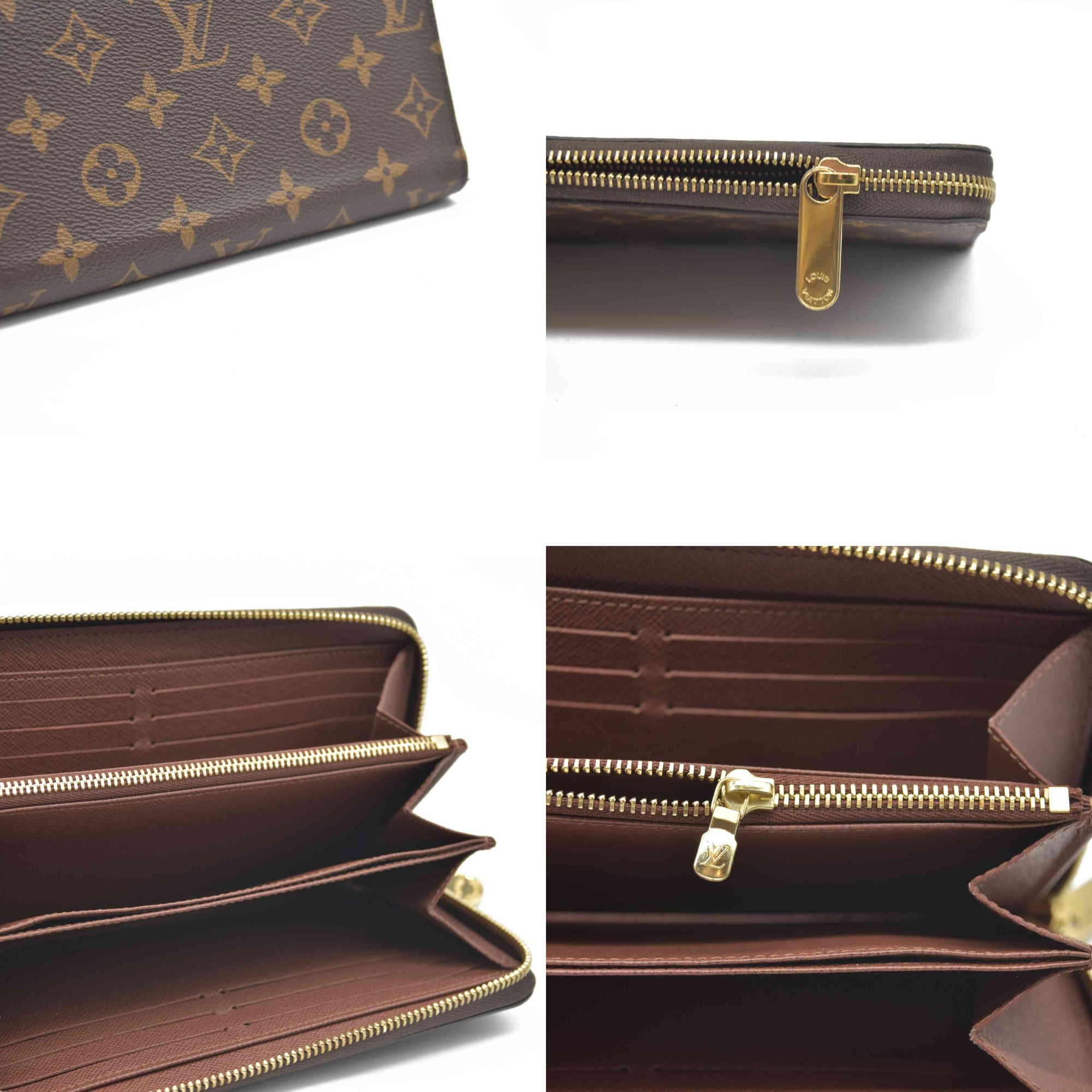 $915 Louis Vuitton Monogram Zippy Wallet RFID CONSIGNMENT AUCTION