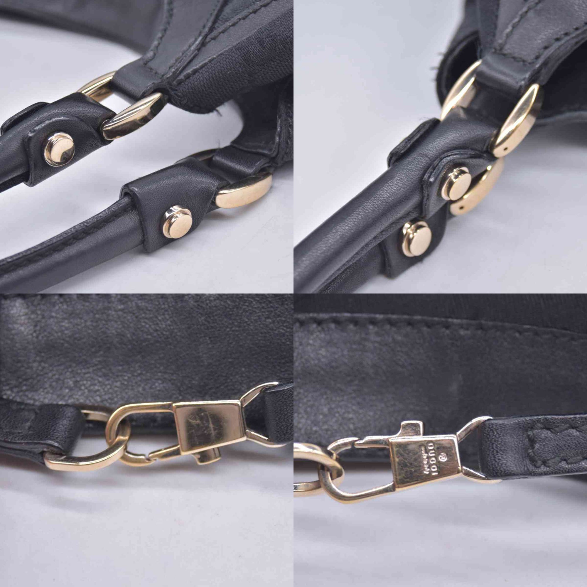 $1150 Gucci GG Canvas Abbey Black CONSIGNMENT 10021088