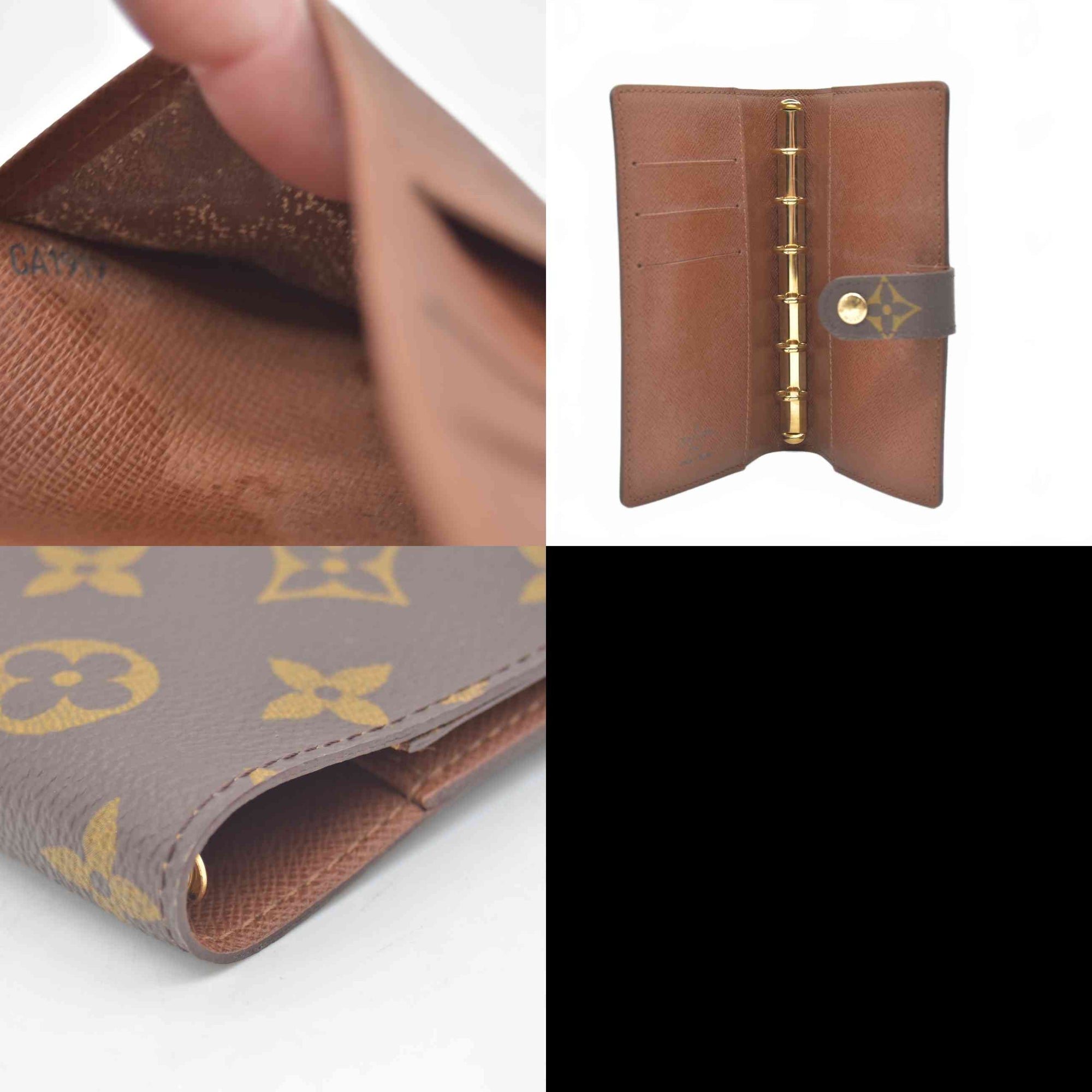 $505 1999 Louis Vuitton Monogram Agenda Cover Small  CA1919