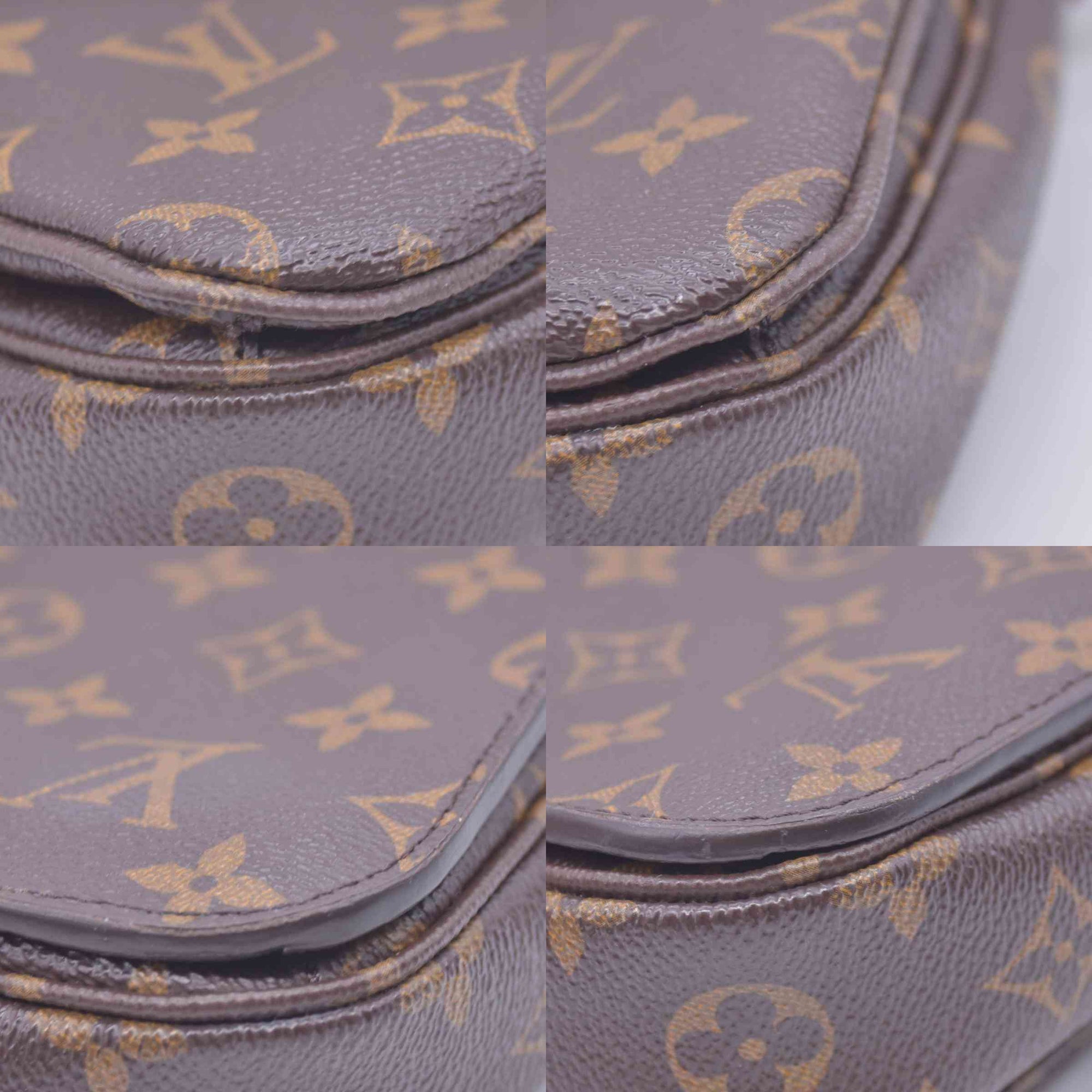 $2620 2016 LOUIS VUITTON Monogram Pochette Metis Shoulder Bag Brown SR3176 CONSIGNMENT 10021414