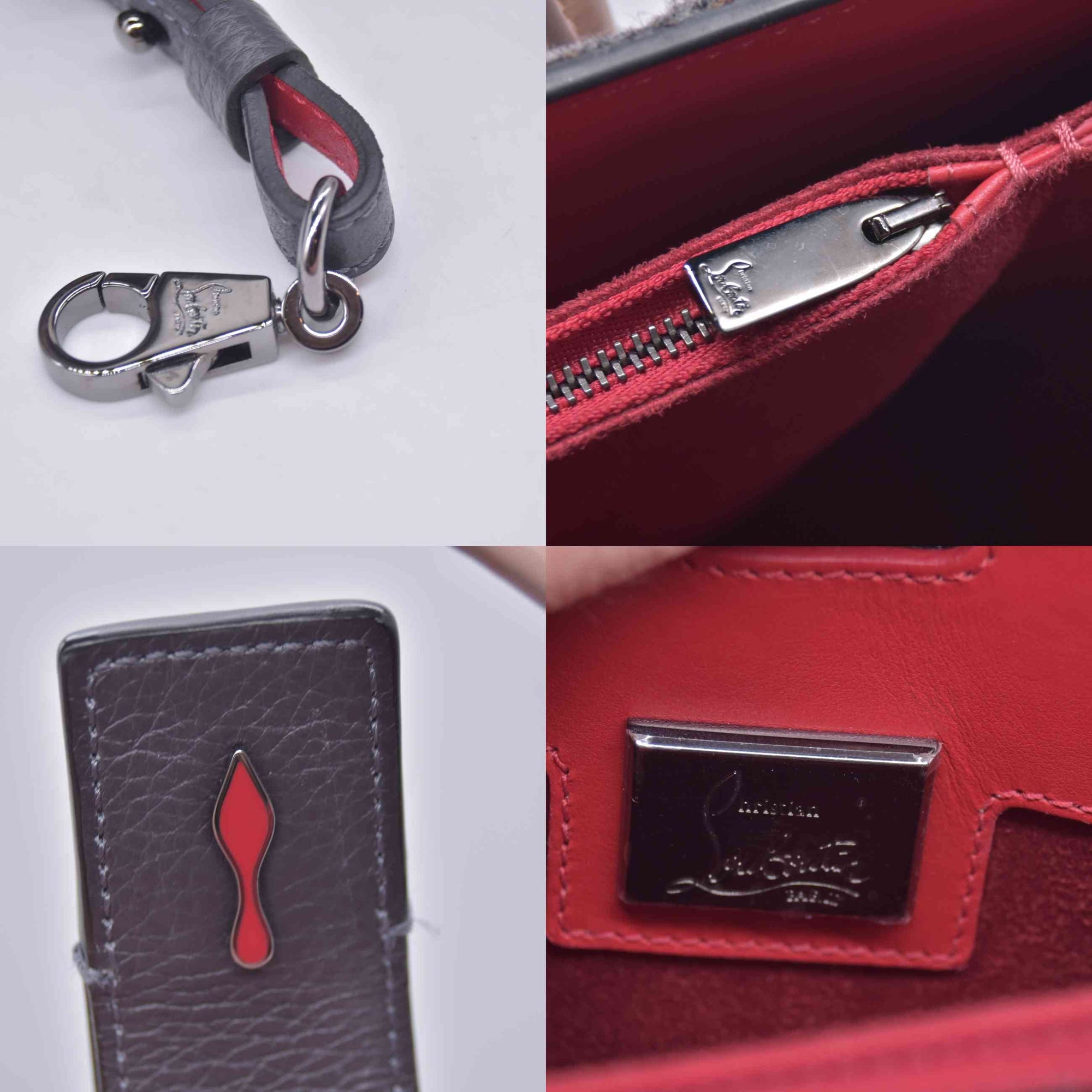 $3000 SPECIAL EDITION Christian Louboutin Felt Paloma Top Handle Bag