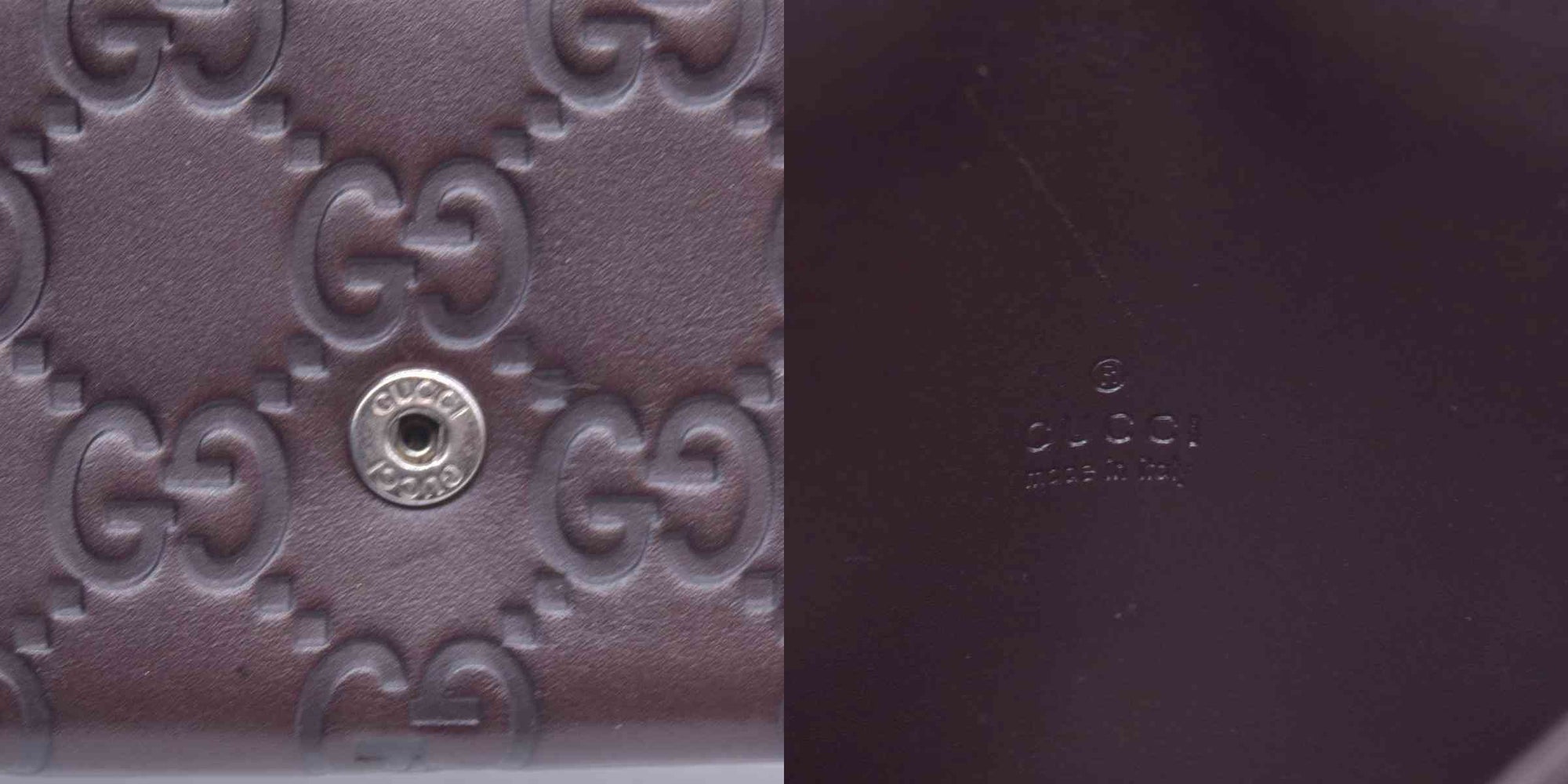 $440 Gucci Guccissima 6 Key Holder Case Dark Brown CONSIGNMENT
