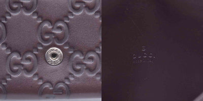 $440 Gucci Guccissima 6 Key Holder Case Dark Brown CONSIGNMENT