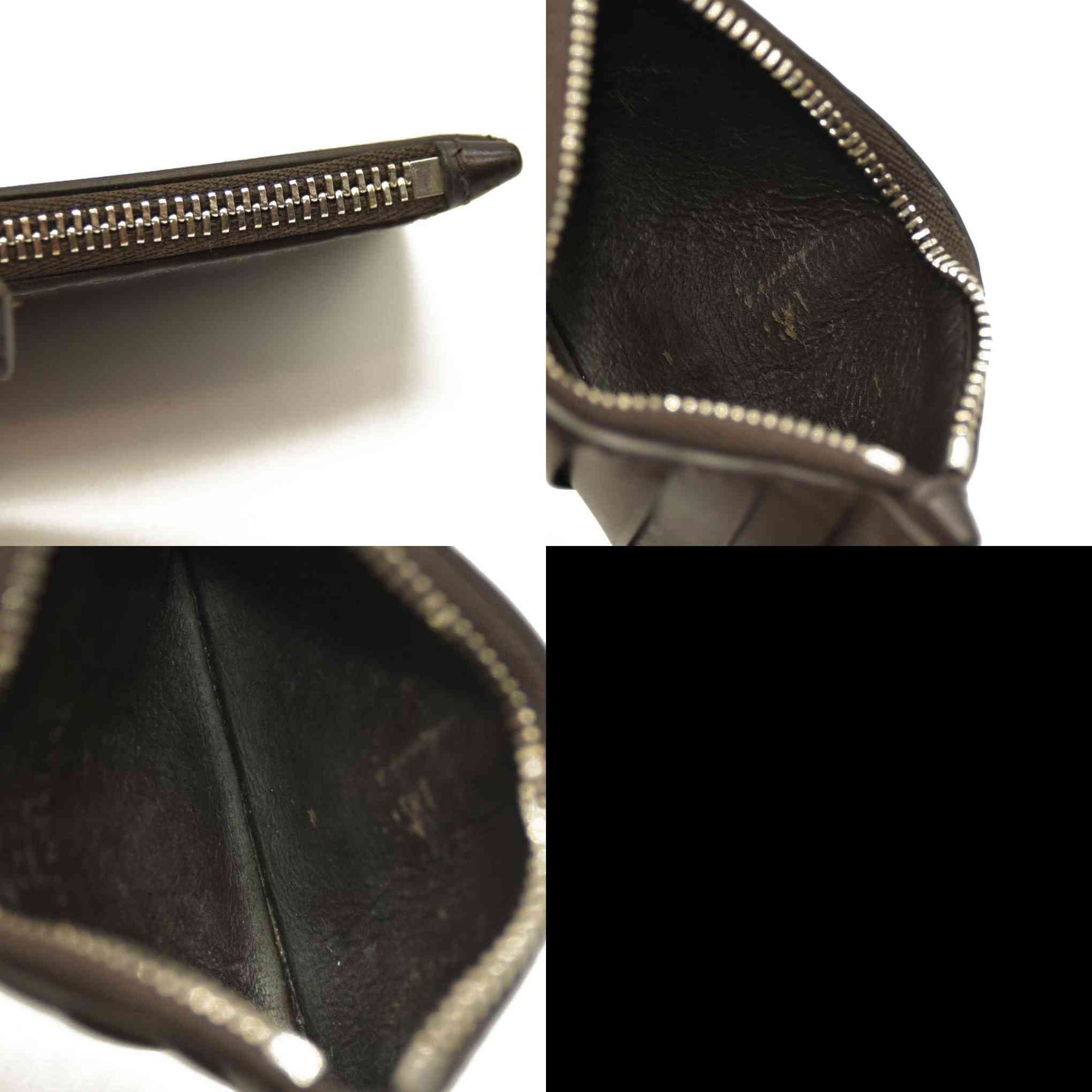 Gucci  Guccissima Signature Coin Case Card Holder Brown