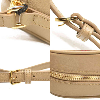 Burberry Calfskin Vintage Check Small Camera Bag Archive Beige
