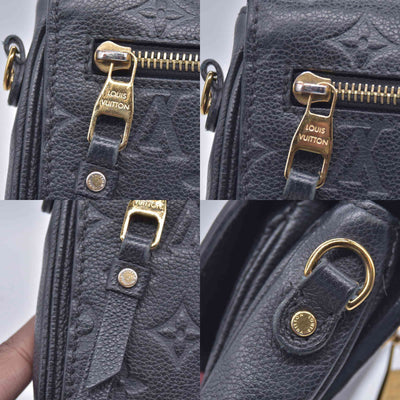 $3100 Louis Vuitton Empreinte Pochette Metis Black RFID 10021105