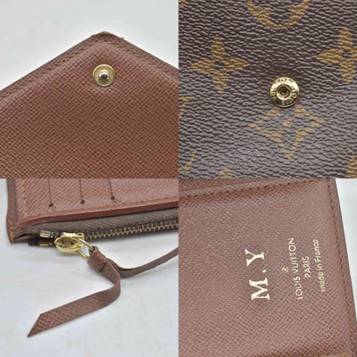 $605 Louis Vuitton Monogram Victorine Tri-fold Wallet SP5116