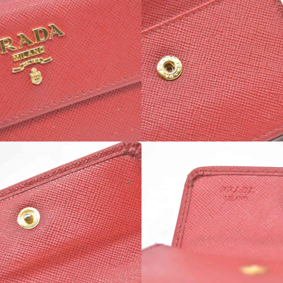 $850 Prada Leather Bag Pouch Red CONSIGNMENT
