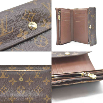 AUCTION $610 LOUIS VUITTON Monogram Alexandra Trifold Wallet CA4098
