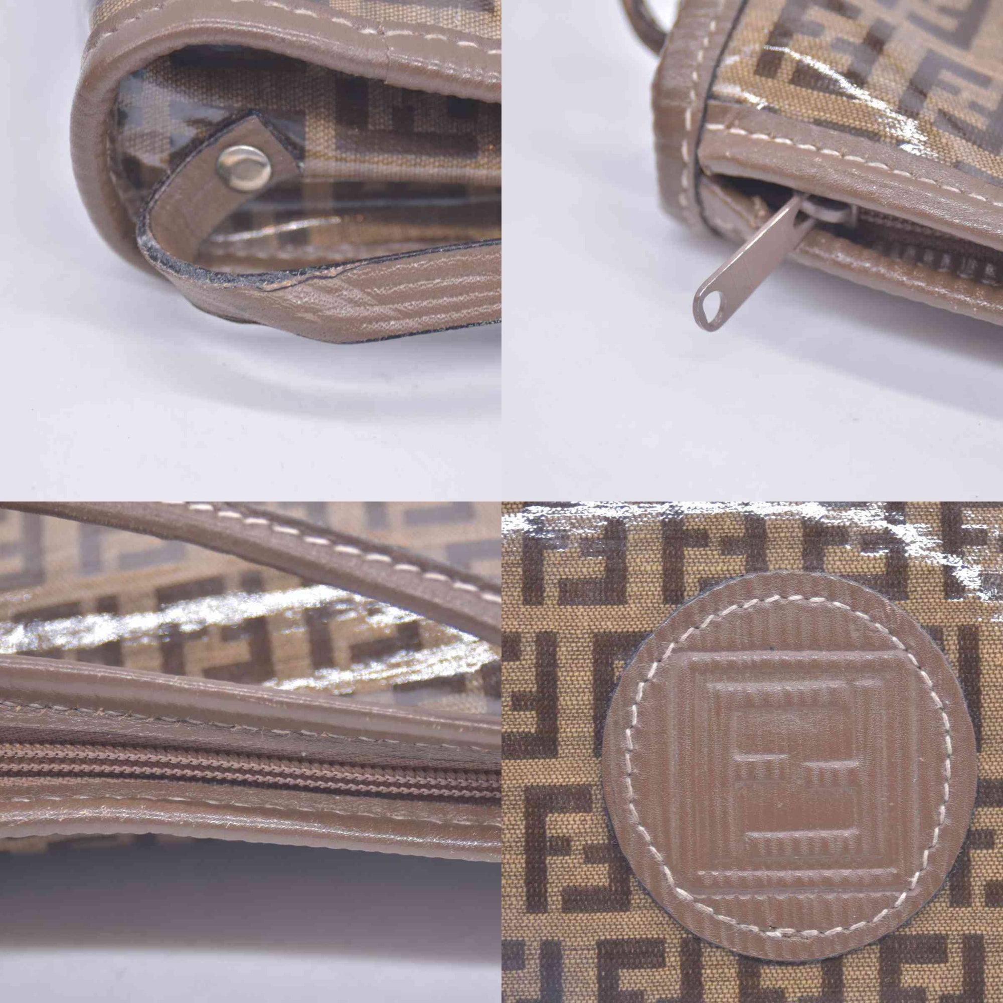 $850 Fendi Zucchino FF Evening Bag Vintage
