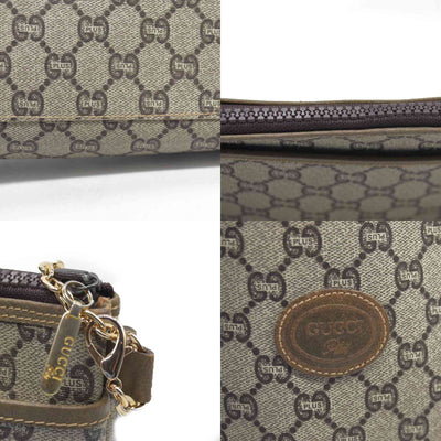 Gucci GG Gucci Plus PVC Leather Pouch Clutch Bag