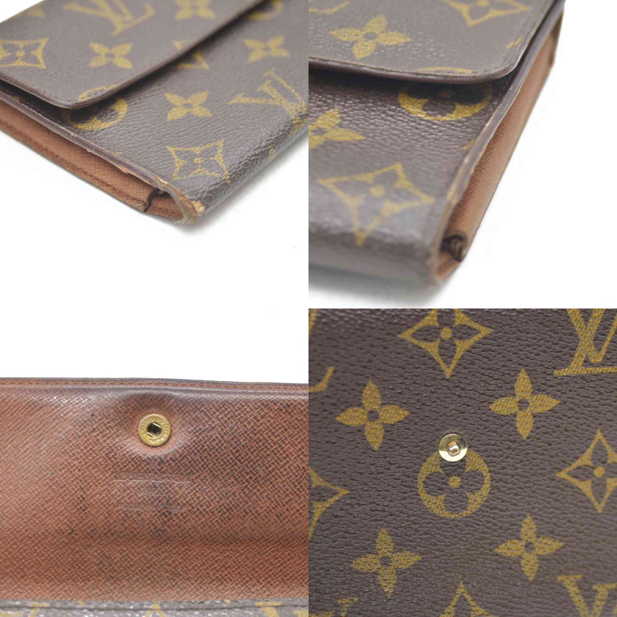 Louis Vuitton Monogram Porte Tresor International Trifold Long Wallet CA1924