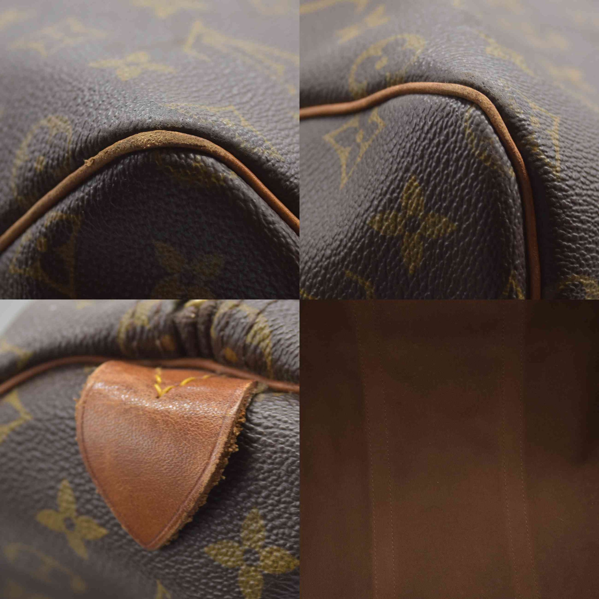 $2280 1989 Louis Vuitton LV Boston Bag Keepall 55 Brown Monogram FC892