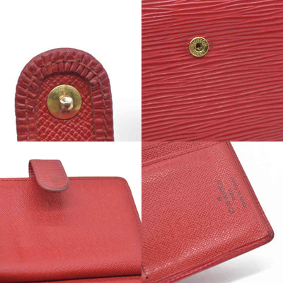 $775 Louis Vuitton  Epi French Purse Wallet Red