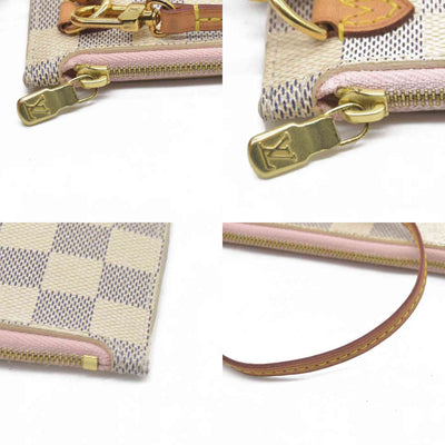 Louis Vuitton Damier Azur Neverfull GM MM Pochette FL3167 Rose Ballerine