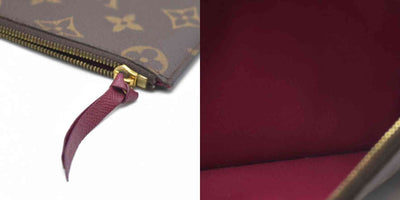 Louis Vuitton  Monogram Felicie Chain Wallet Zippered Insert Fuchsia