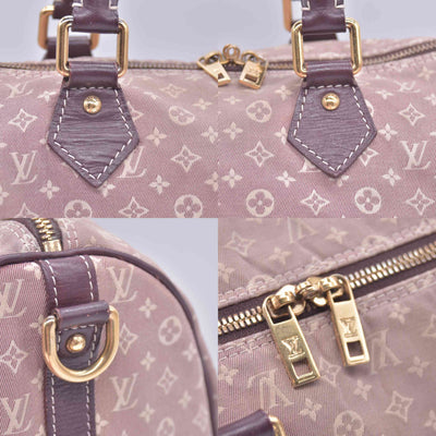 $1500 2010 Louis Vuitton Monogram Idylle Speedy Bandouliere 30 Sepia MB4160 CONSIGNMENT