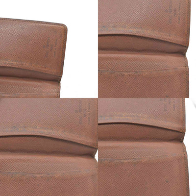 $320  Louis Vuitton Monogram Enveloppe Cartes De Visite Card Case Brown RA0040