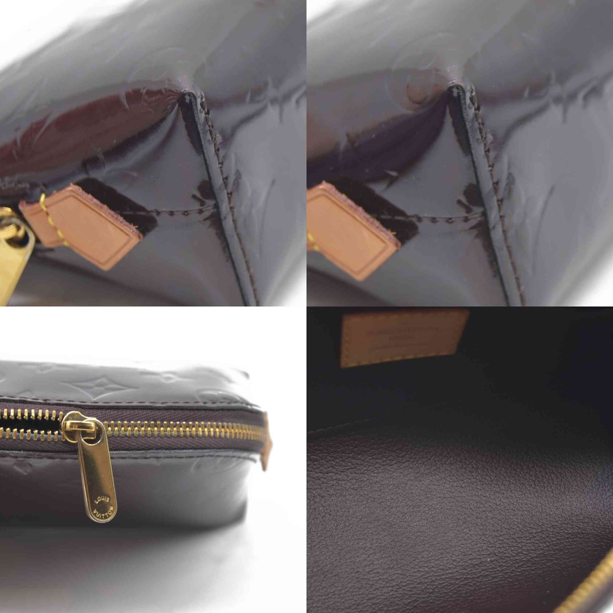 $530 LOUIS VUITTON Vernis Cosmetic Pouch Amarante CONSIGMENT AUCTION