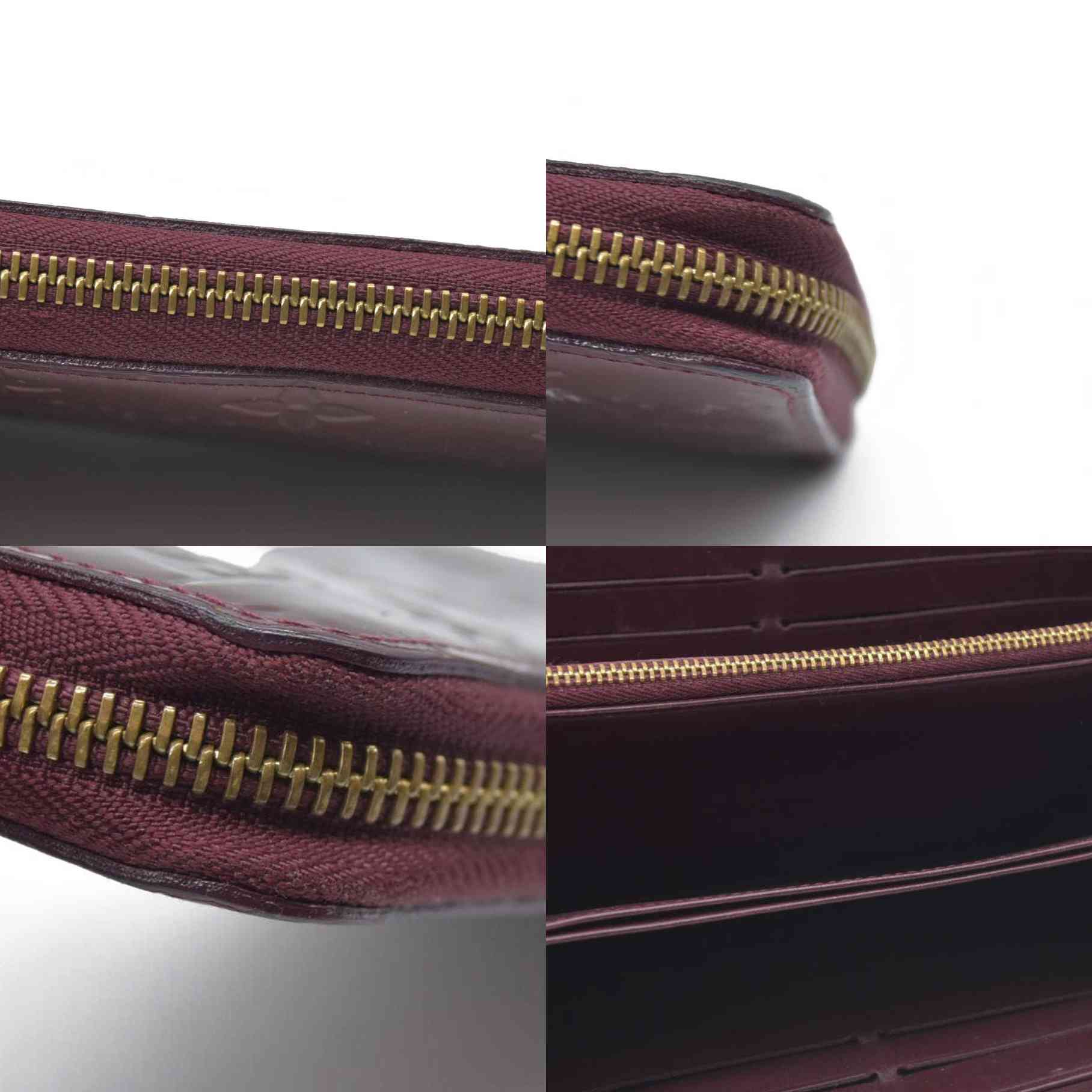 AUCTION $1030 Louis Vuitton  Vernis Zippy Wallet Rouge Fauviste SP2130