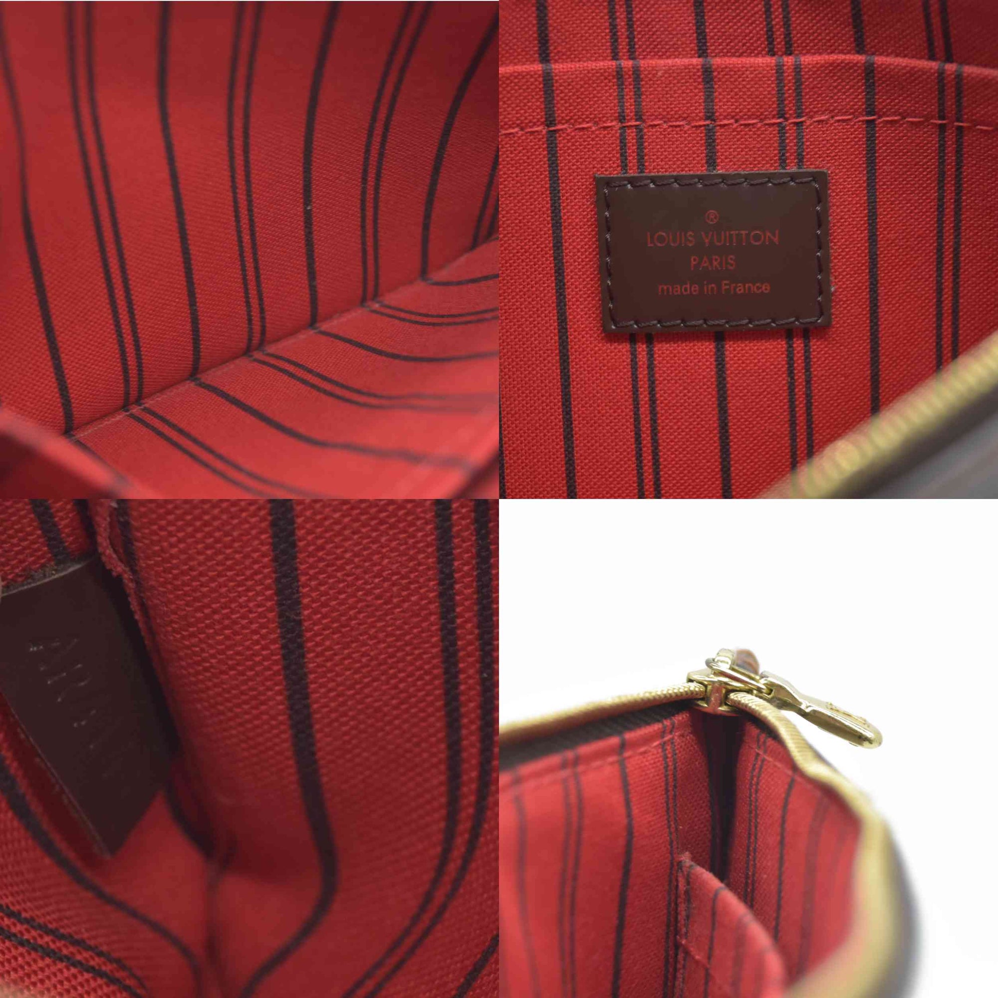 $1150 Louis Vuitton  Damier Ebene Neverfull MM GM Pochette 2016