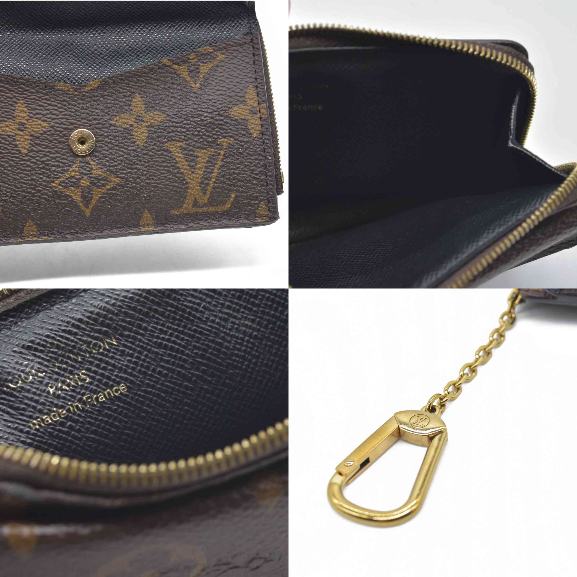 Louis Vuitton  Monogram Recto Verso Card Holder Black RFID Damaged