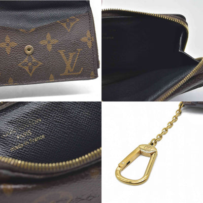 Louis Vuitton  Monogram Recto Verso Card Holder Black RFID Damaged