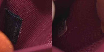 PRADA logo 6-Ring Key Case Pink